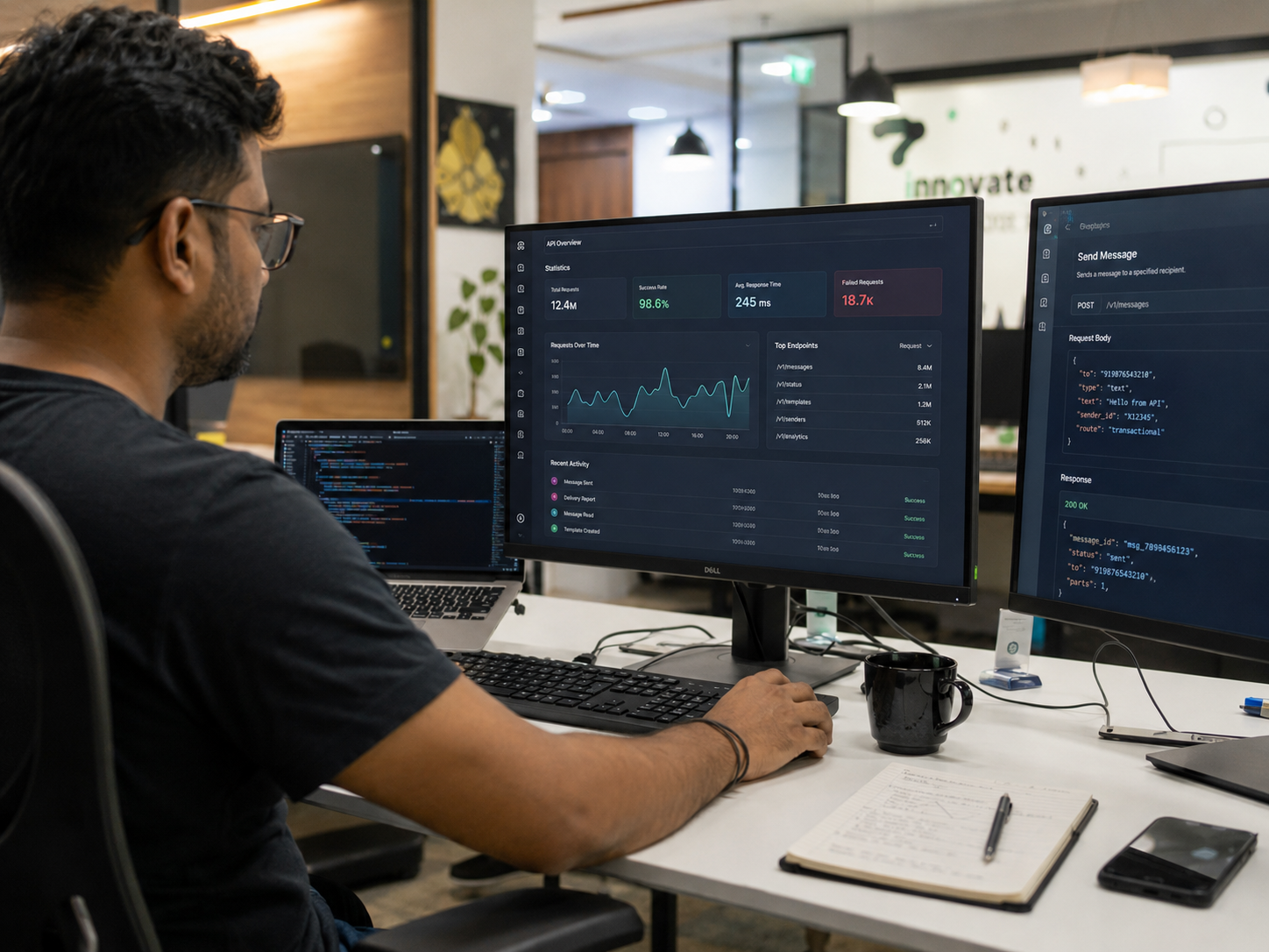 Bulk SMS API in action for an Indian business