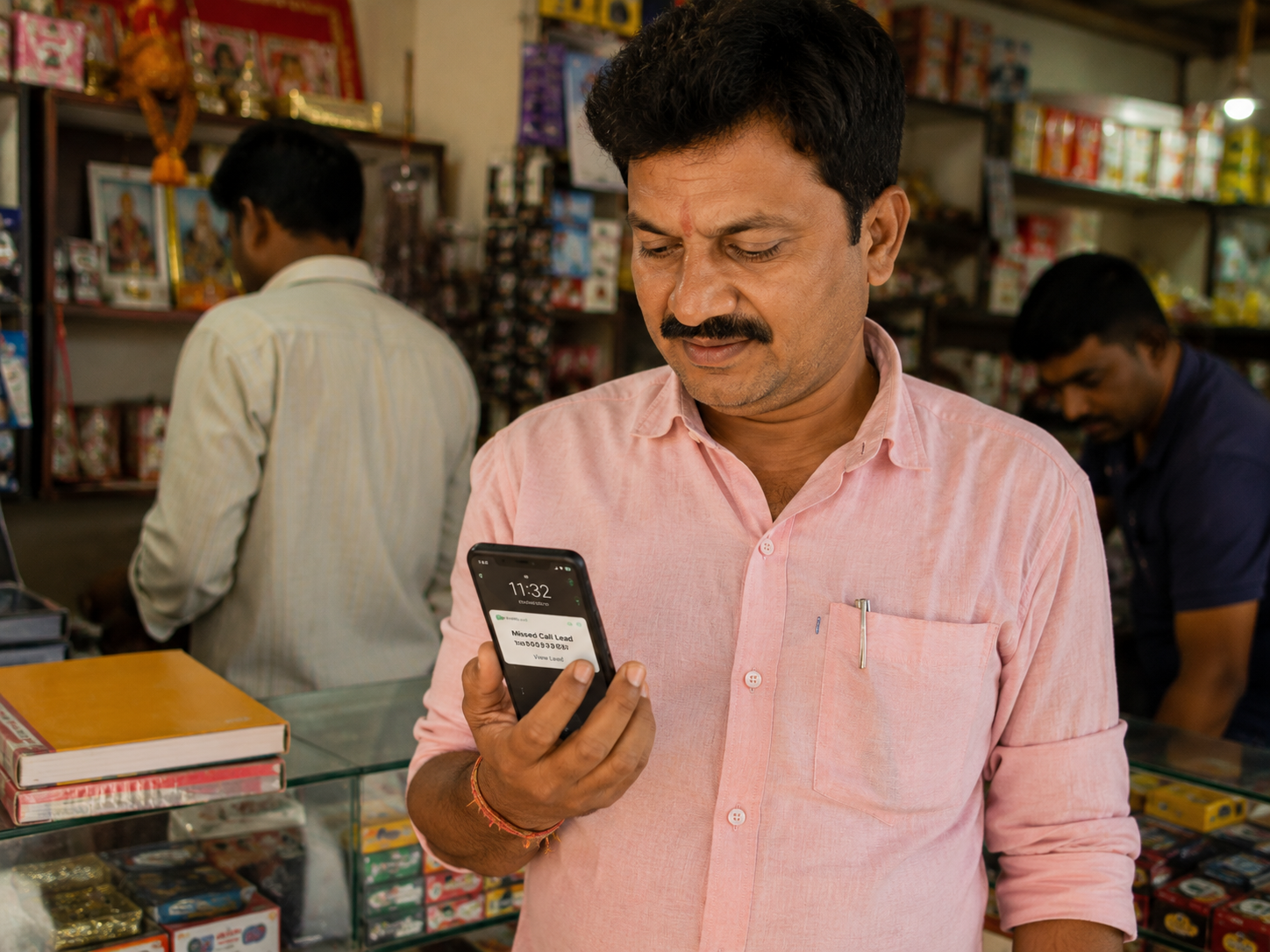 Missed Call Service in action for an Indian business